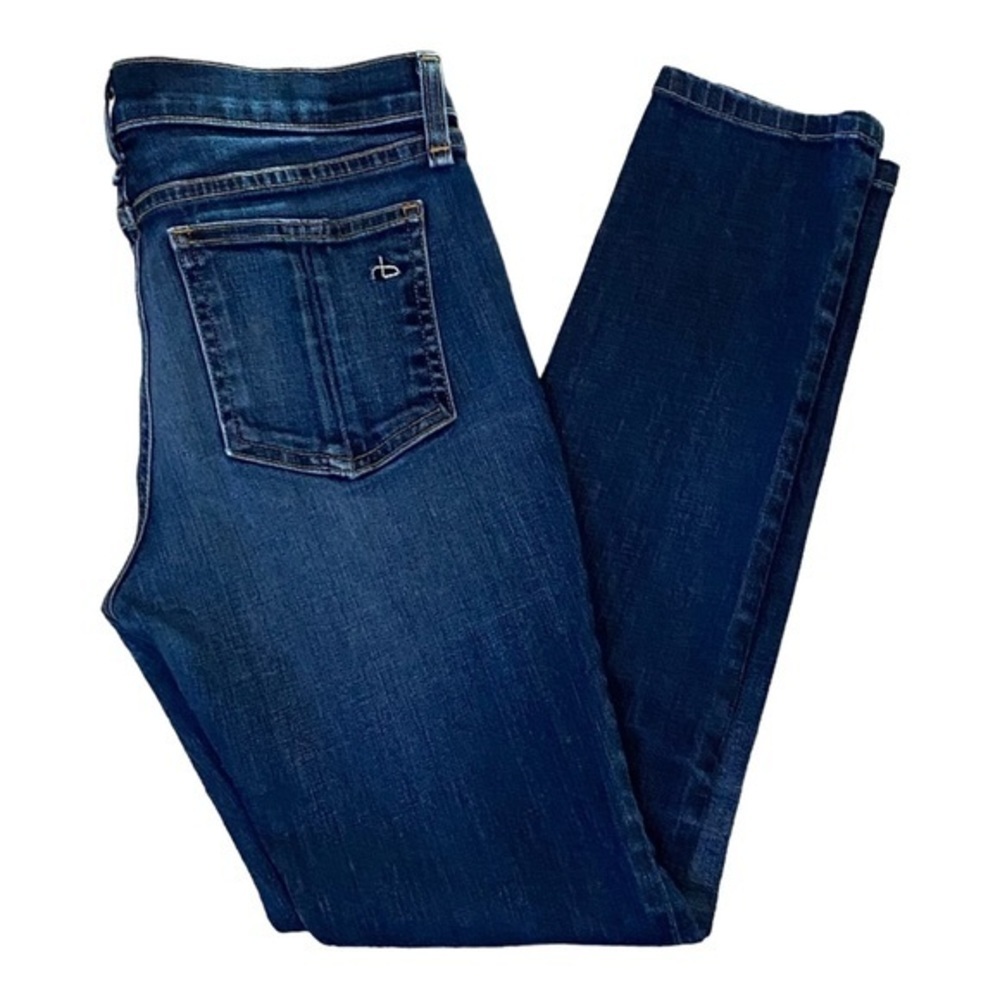 Rag & Bone Cate Mid Rise Skinny Jeans Blue Stretch Womens Size 25 - Picture 10 of 15